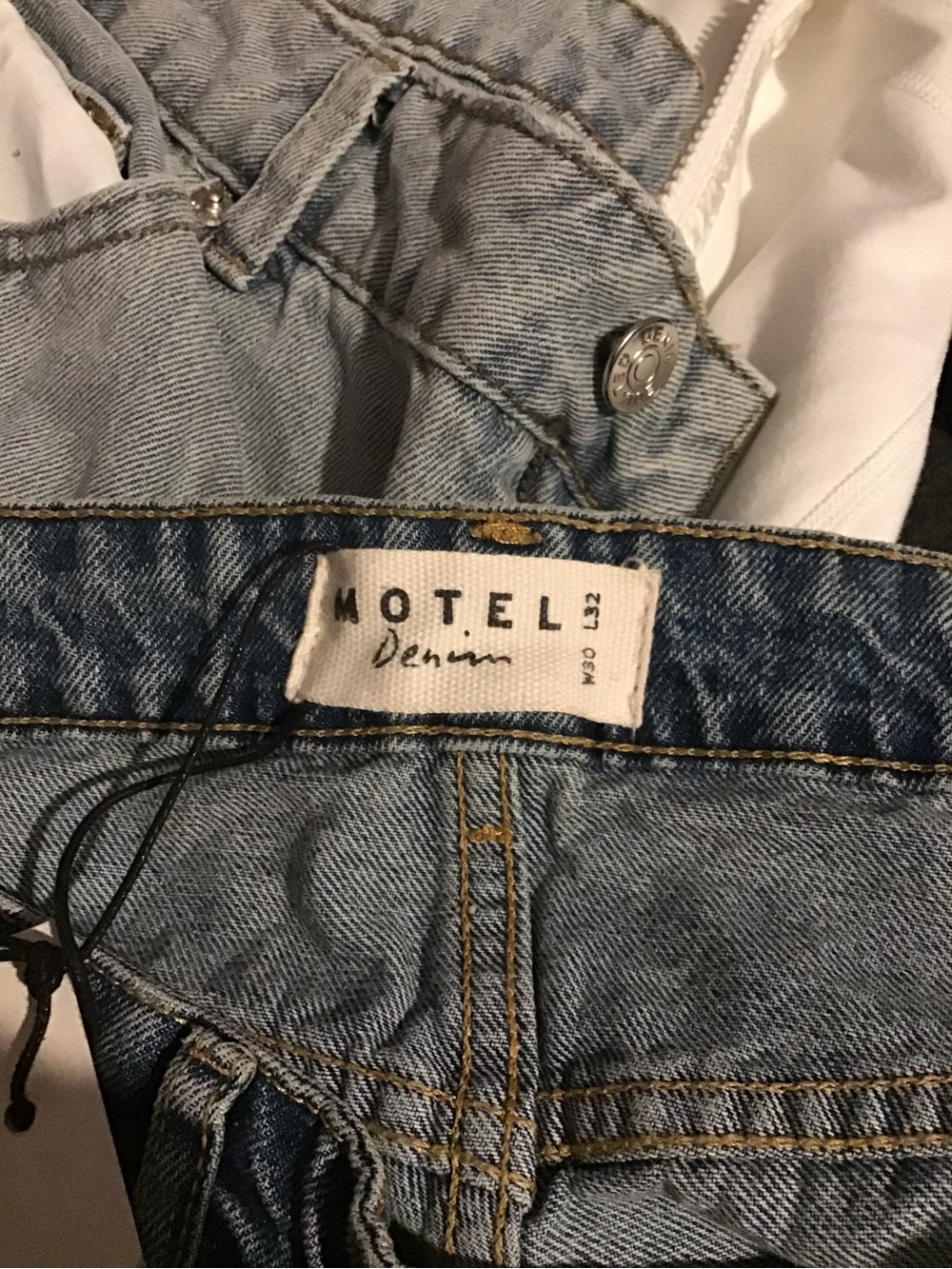 Motel Rocks Light Blue Low Rise Jeans - Picture 5 of 5